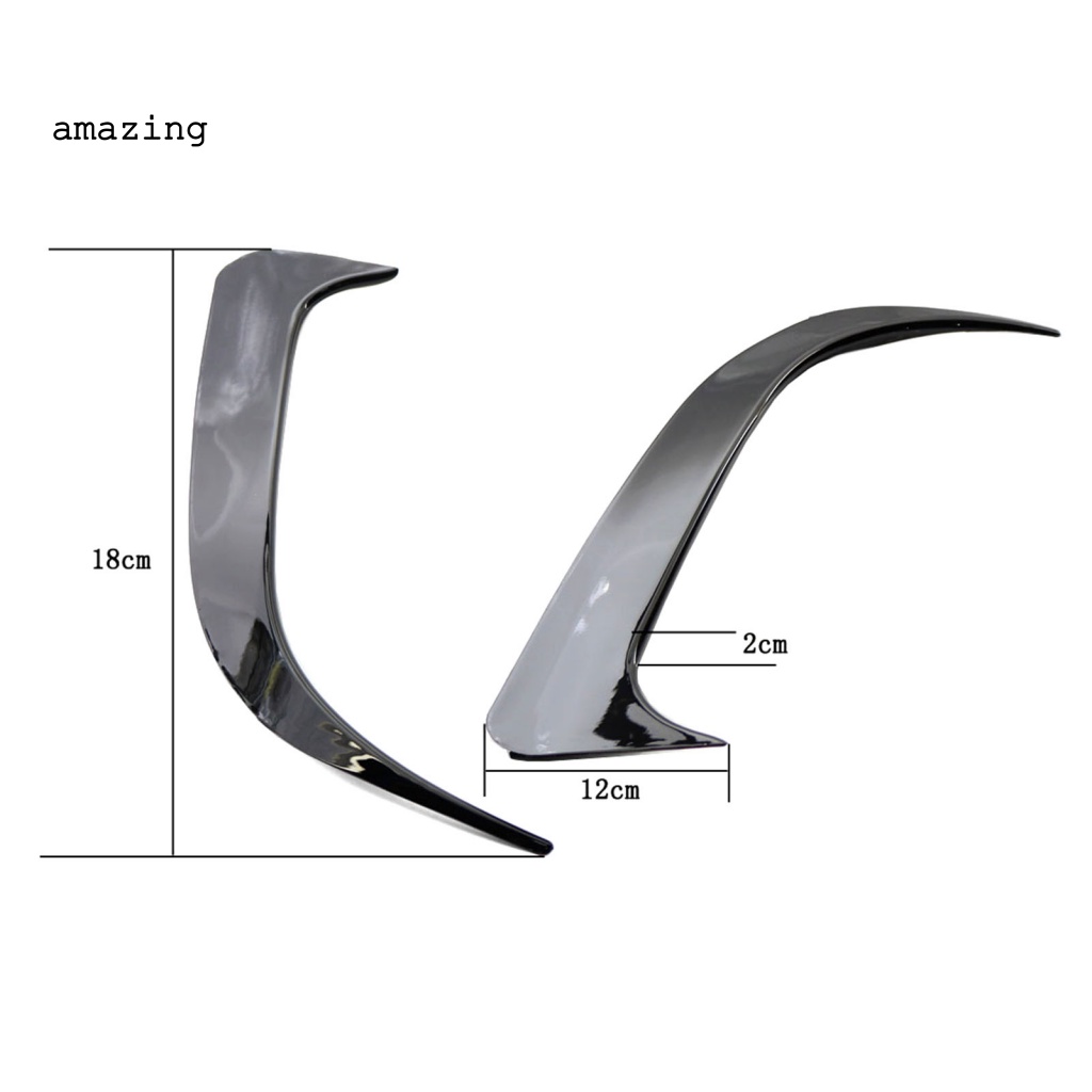 Bộ 2 Khung Viền Lỗ Thông Khí Bằng ABS Màu Đen Chống Mòn Trang Trí Cho Mercedes-Benz CLA200 / 220 / CLA250 2014-2018