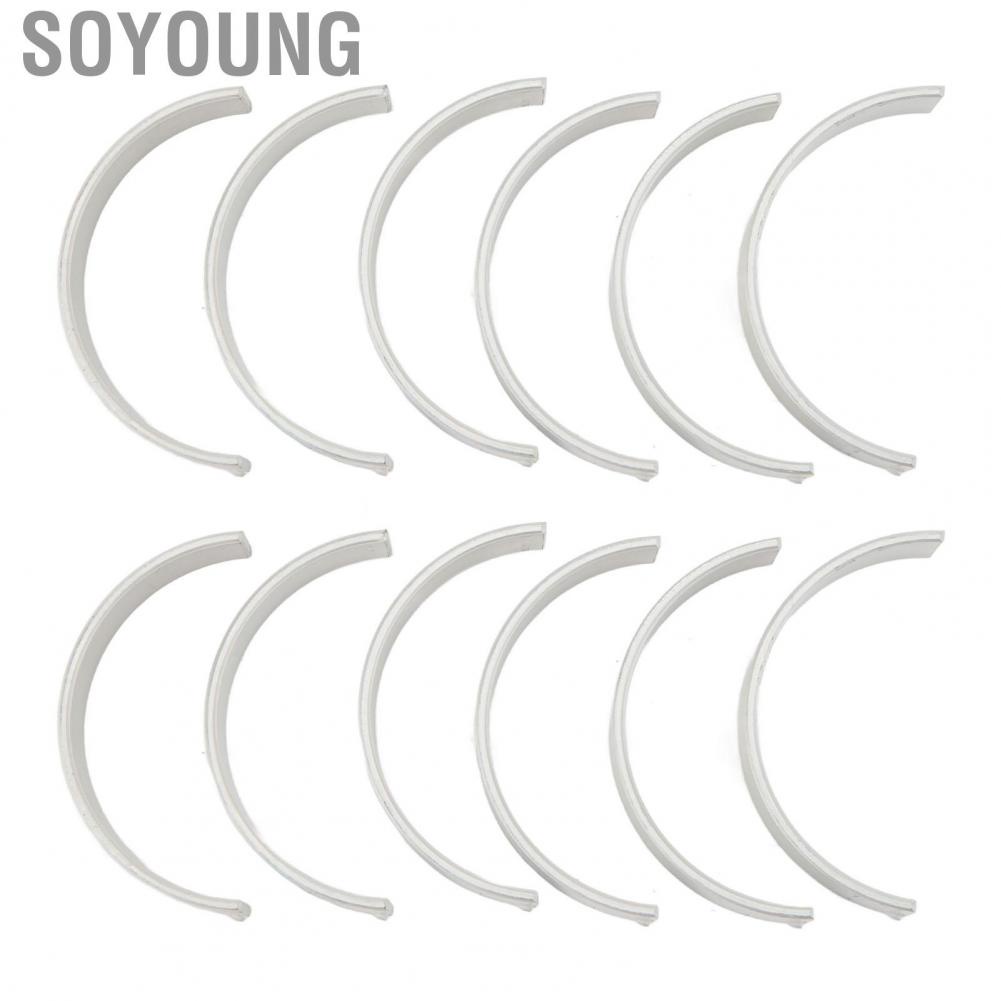 Soyoung 12Pcs Connecting Rod Bearing Set Aluminum Alloy 77967600 for N54B30 N55B30 N52B25 6 Cylinder Engines