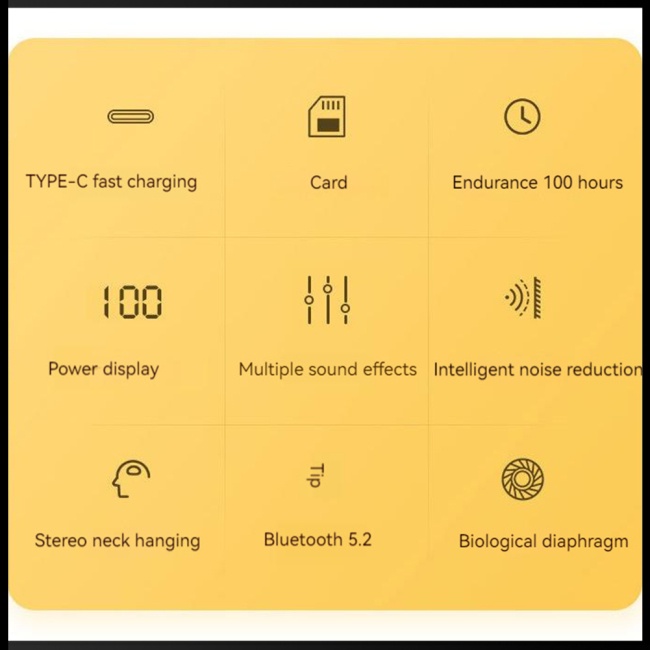 Tai Nghe Thể Thao Zevaret Bt25 Bluetooth Không Dây Đeo Cổ Sức Chứa Lớn Có Màn Hình Hiển Thị Pin