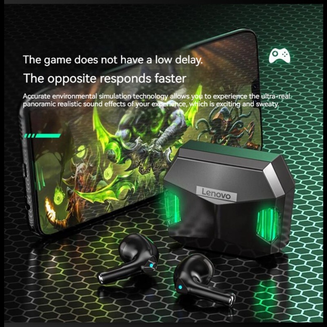 Tai Nghe Chụp Tai Zevaret Lenovo Gm5 Kết Nối Bluetooth Không Dây Chống Ồn Chất Lượng Cao