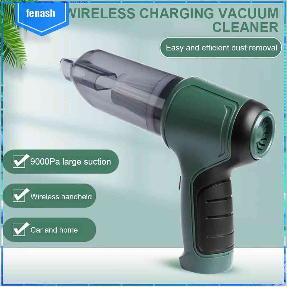 [fenash.vn] Dụng Cụ Vệ Sinh Xe Hơi / Nhà Cửa Không Dây Có Giác Hút Mạnh