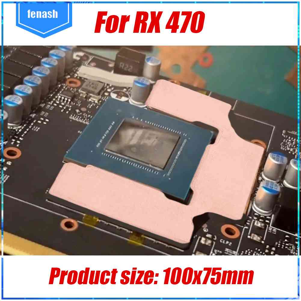 Bộ Tản Nhiệt GPU RAM Bằng Đồng 386.4W / M.K Chống Gỉ Cho RX 3060 3080 / RX 5600 XT / RX 580