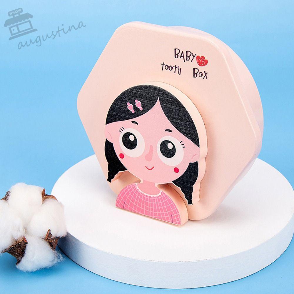 Hộp Gỗ Đựng Răng Em Bé Hình Gà / Khủng Long Dễ Thương