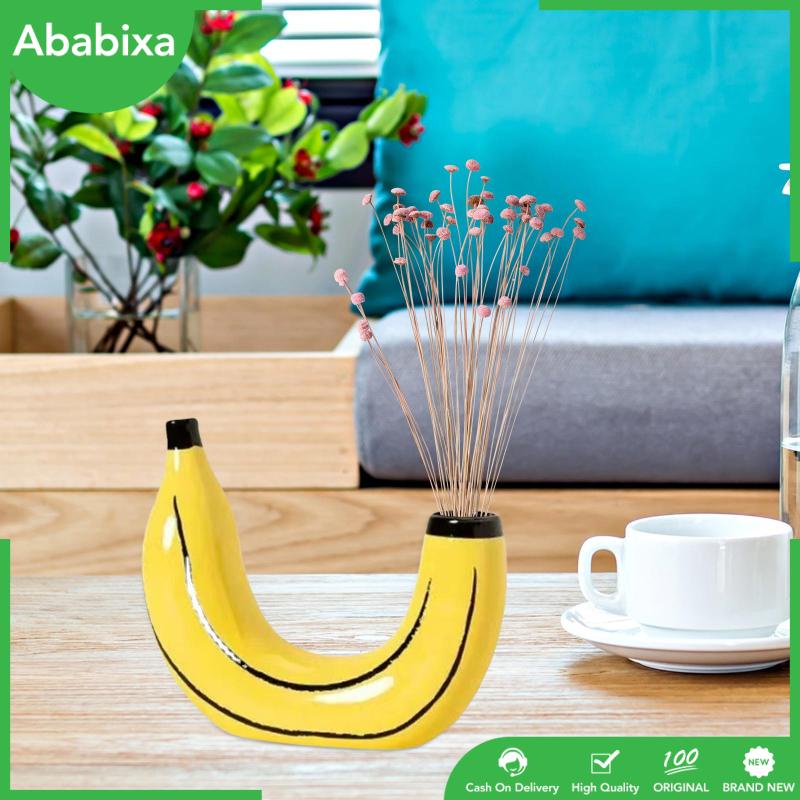 Chậu Hoa Hình Quả Chuối Bằng Nhựa Resin Thủ Công Sáng Tạo Hiện Đại Trang Trí Nhà Cửa