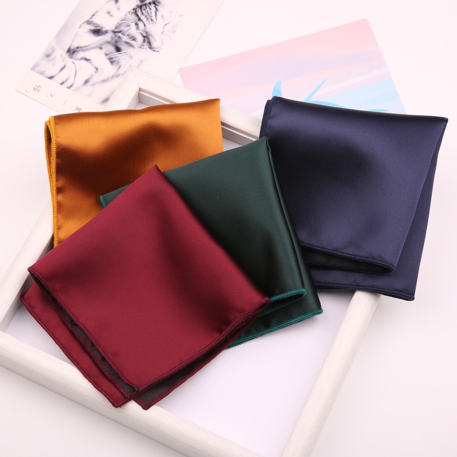 Khăn tay vuông EFAN 24 * 24cm chất liệu polyester thời trang cho nam với nhiều màu tùy chọn