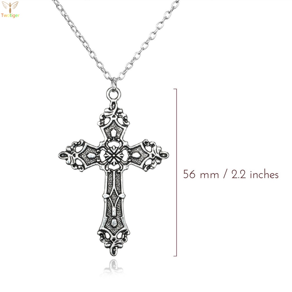 Vòng Cổ Choker Handmade Mặt Thánh Giá Phong Cách Gothic