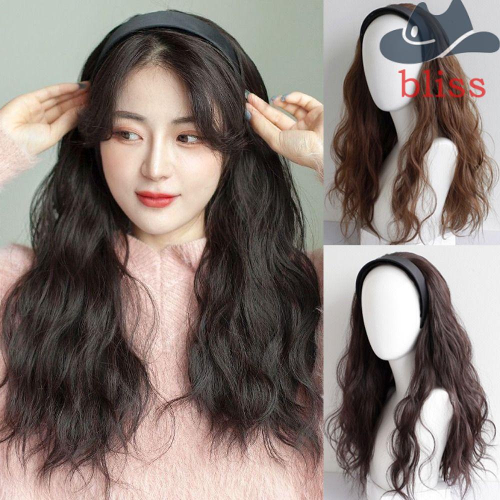 Tóc Giả Bằng Sợi Tổng Hợp Màu Nâu Tự Nhiên Cách Nhiệt Thời Trang Mùa Hè Cho Nữ