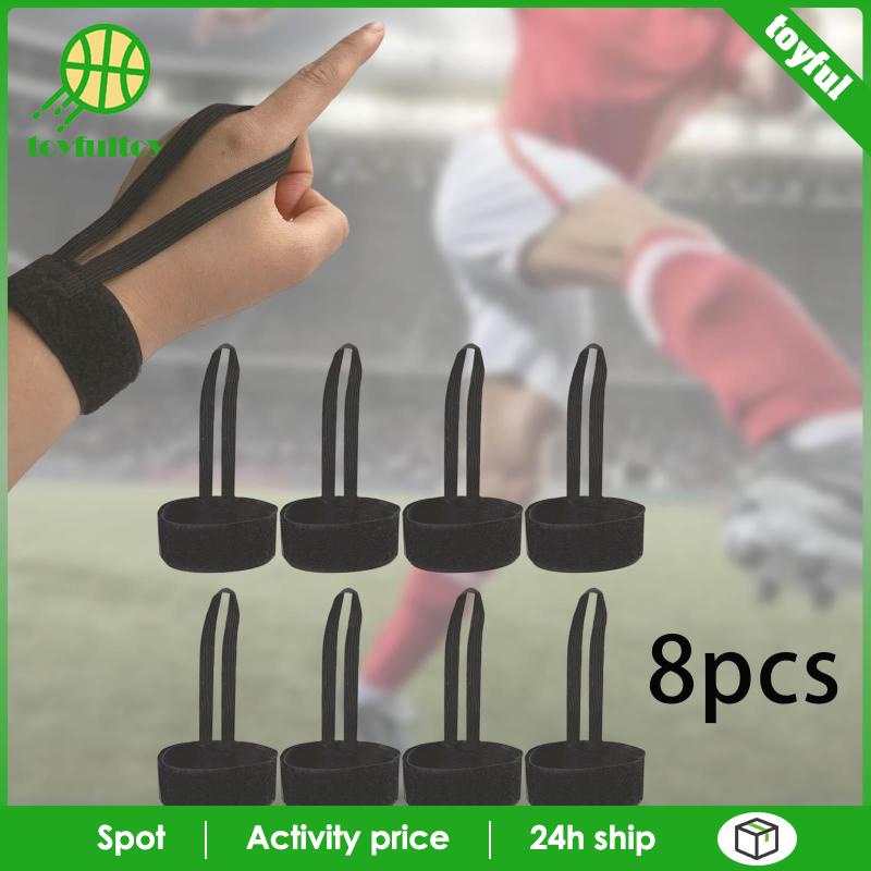 Set 8 Phụ Kiện Đánh Dấu Cổ Tay In Chữ Toyfulcabin Dùng Trong Bóng Đá