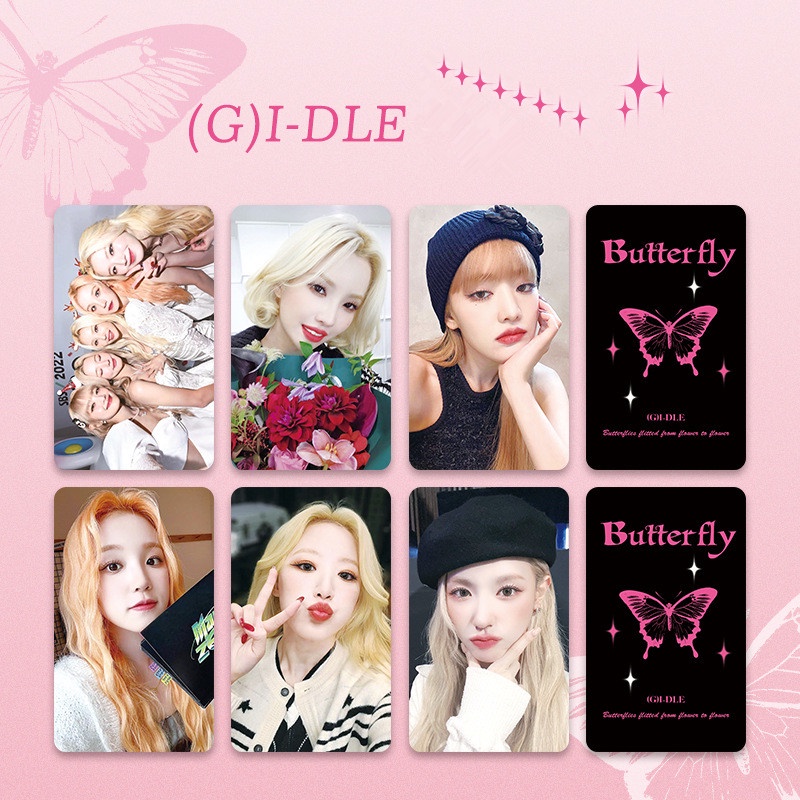 Set 6 Tấm Ảnh Lomo Card YUQI SHUHUA MIYEON MINNIE SOYEON