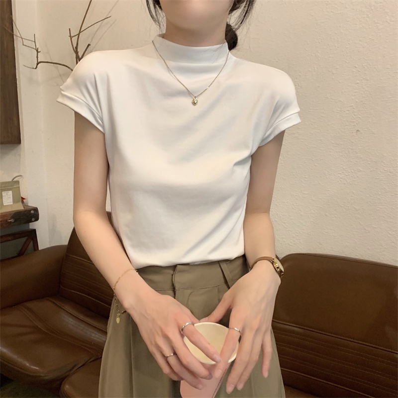 Áo Thun Nữ Ngắn Tay Cổ Bẻ Thời Trang Hàn Quốc