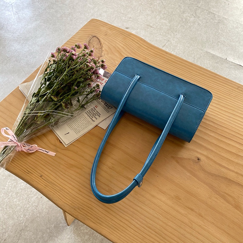 Ielgy Túi Xách Đeo Vai Hình Vuông Bằng Da Mịn Màng Có Nắp Đậy Đa Ứng Dụng Cho Nữ