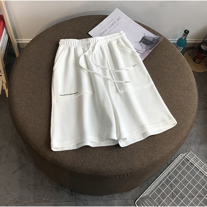 Quần Short Thể Thao Lưng Cao Ống Rộng Phong Cách Mới Mùa Hè Cho Nữ