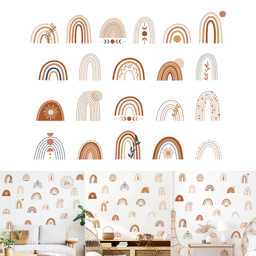 Sticker Dán Tường Bằng PVC Chất Lượng Cao Không Độc Hại Phong Cách Boho 21