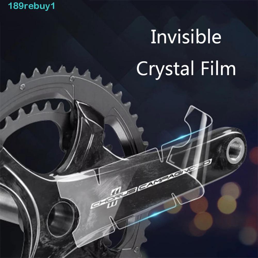 Bộ 3 Tấm Phim Dán Bảo Vệ Tay Quay Chống Va Chạm Bằng Sợi Carbon REBUY1 Cho Xe Đạp Leo Núi