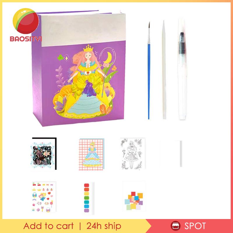 [Baosity1] Sách Tô Màu Hóa Trang Công Chúa Giáo Dục Thiết Kế Sáng Tạo