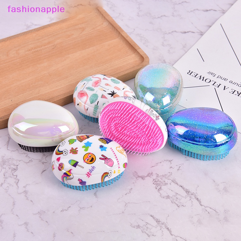 Lược Chải Tóc Mềm Mại Hình Quả Trứng Tiện Dụng