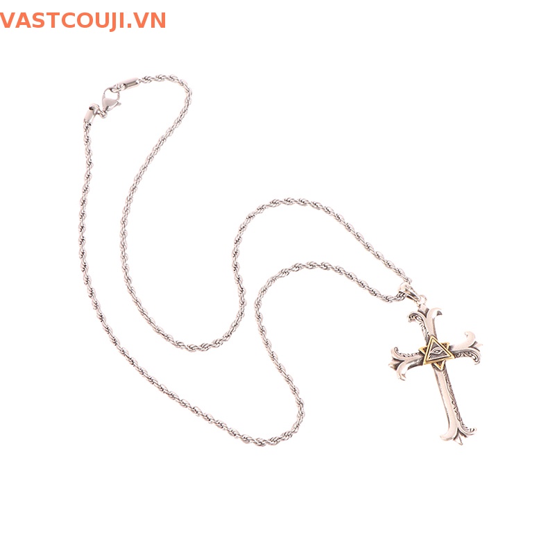 Vòng cổ Mặt Thánh Giá Phong Cách Hip Hop Cổ Điển Thời Trang Cho Nam Và Nữ