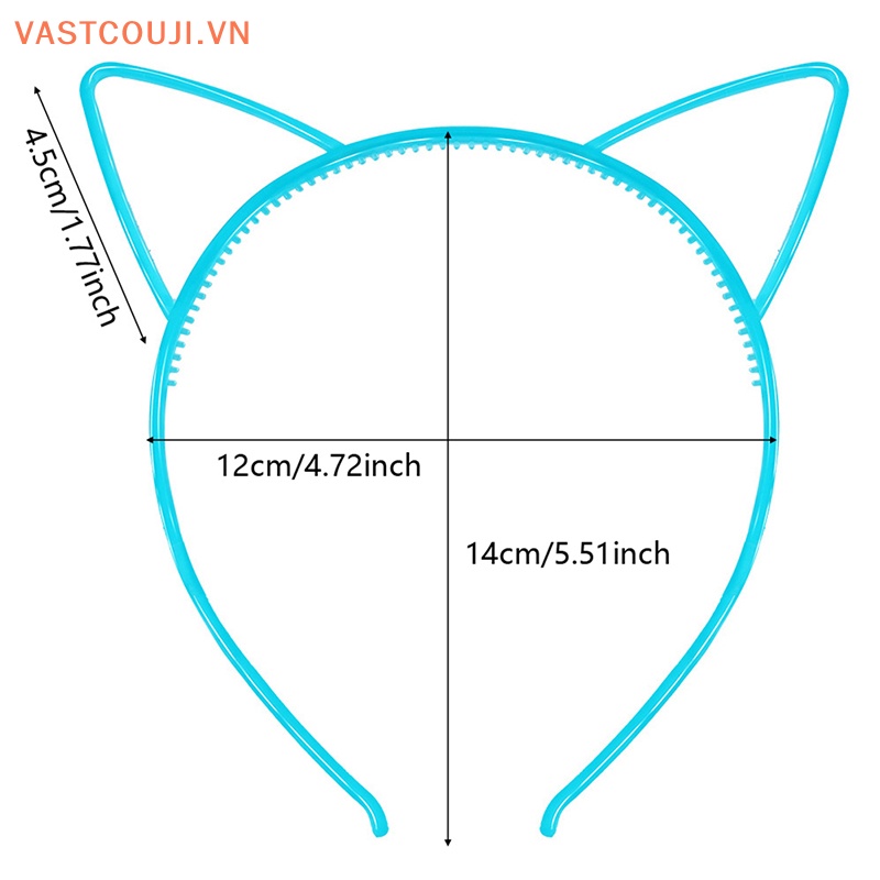 Băng Đô Tai Mèo Phát Sáng Trong Bóng Tối Xinh Xắn Cho Bé Gái