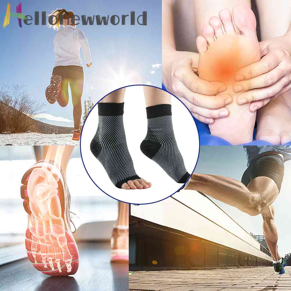 1 Đôi Tất Mắt Cá Chân Chống Mệt Mỏi Có Thể Tái Sử Dụng Dùng Khi Chơi Bóng Rổ / Chạy Bộ