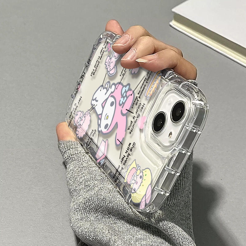 ✅Ốp Điện Thoại Mềm Trong Suốt Chống Sốc Họa Tiết Thỏ Cho Iphone 14 Medi 13 Xsmax 11 / 12 Xsmax pro 78p xr YC4Q