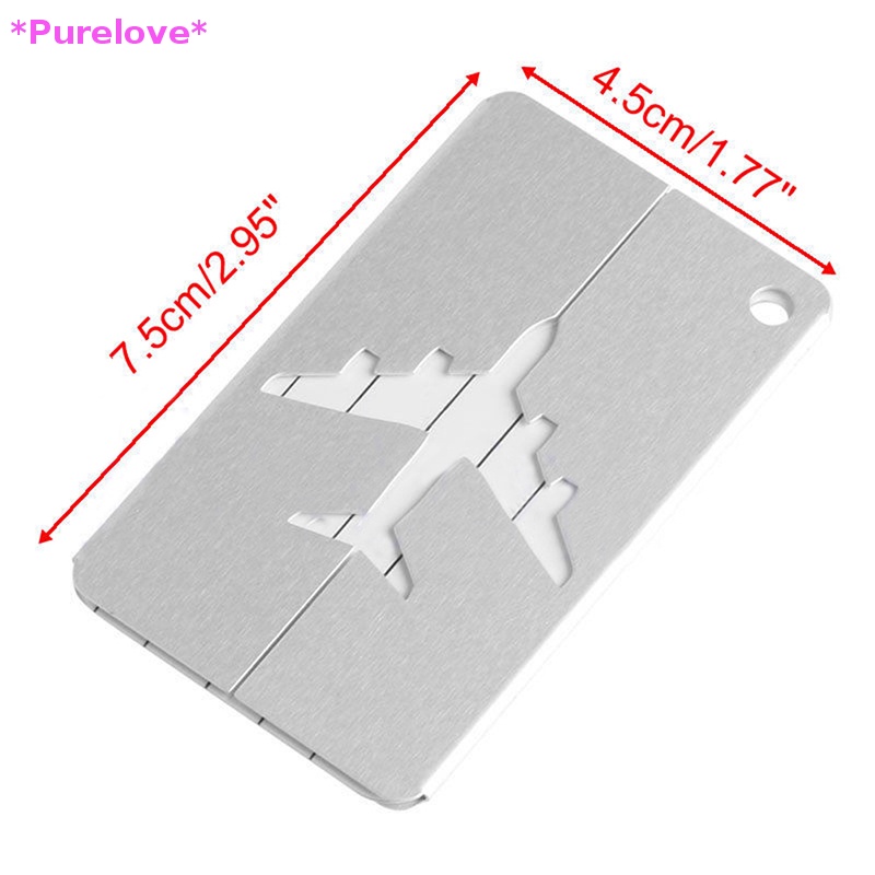 Thẻ Tên Gắn Hành Lý Du Lịch Bằng Hợp Kim Nhôm Tiện Dụng Mới