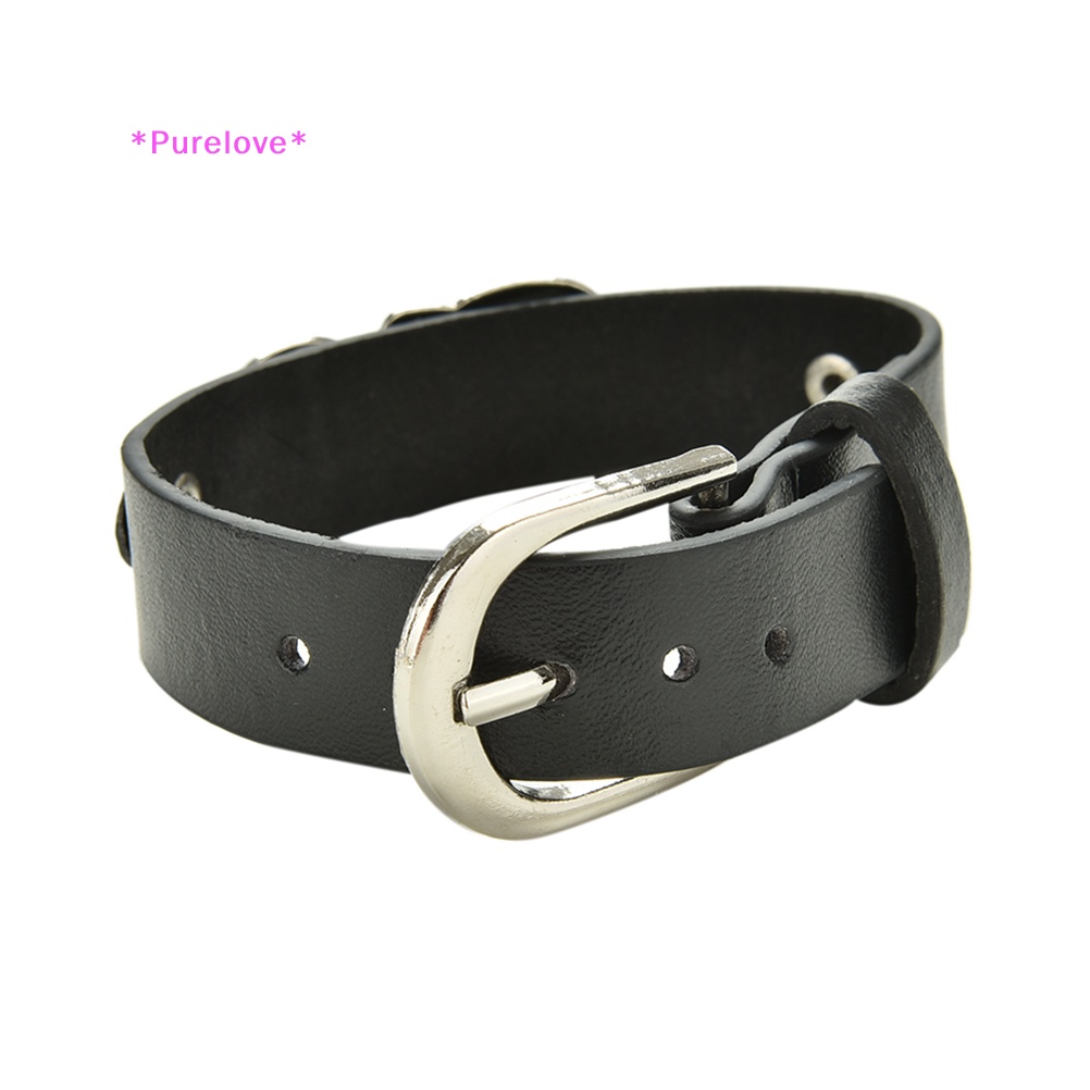 Vòng Tay Da Mặt Đầu Lâu Cá Tính Cho Nam Mới