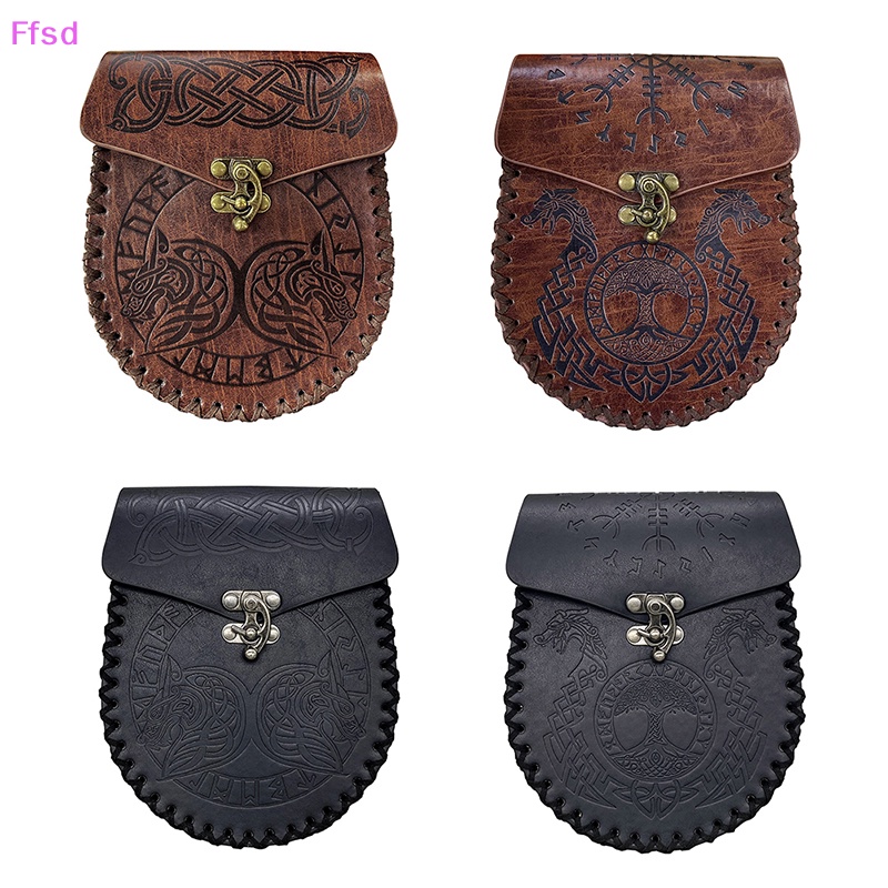 {Ffsd} Túi Da Đựng Tiền Phong Cách Thời Trung Cổ * Hàng Bán Chạy