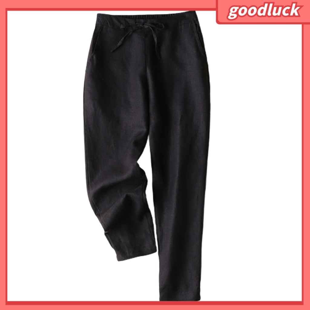 Quần Harem Dây Rút Dài Dáng Rộng Thoải Mái Dễ Phối Đồ Mặc Hàng Ngày Cho Nữ
