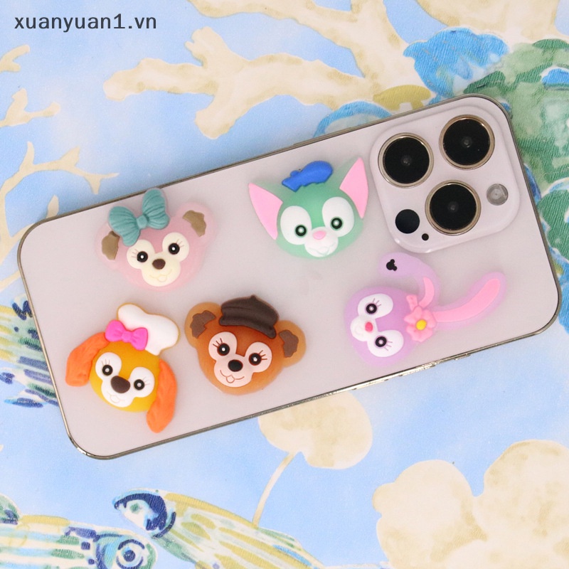 Set 5 Miếng Dán PVC Mềm Màu Dạ Quang Dùng Để Trang Trí Ốp Điện Thoại