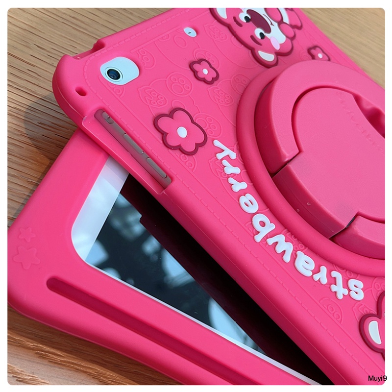 Ốp Máy Tính Bảng Silicon In Hình Dâu Tây Hoạt Hình Cho Ipad 10.2 Ipad 10Th 10.9 Mini 4 / 5 Ipad Air 4 / 5 Pro 11 Ipad 9Th Mini 2