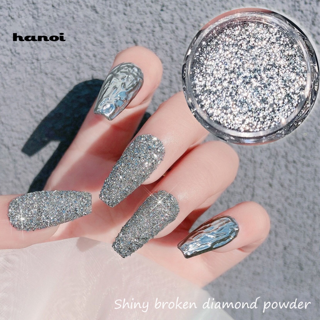 1 Hộp Bột Kim Tuyến Trang Trí Móng Tay Chiết Xuất Tự Nhiên Không Phai Màu