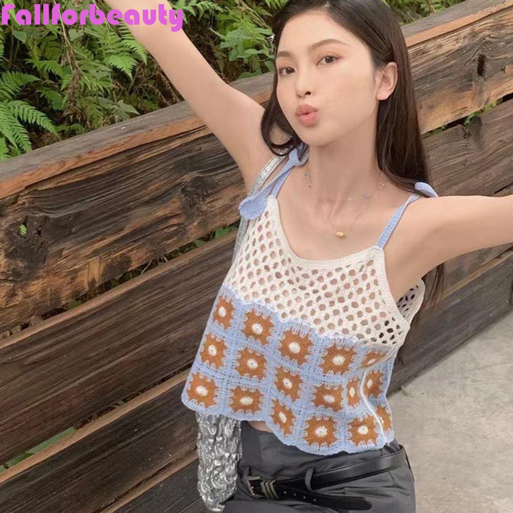 Áo Croptop Cổ Chữ V Thêu Họa Tiết Phối Tua Rua Phong Cách Bohemian Ngọt Ngào Thời Trang Cho Nữ