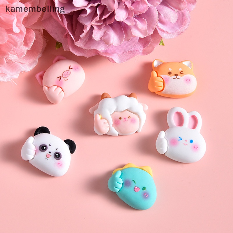 Set 10 Tượng Động Vật Hoạt Hình Mini Bằng Nhựa Resin Trang Trí Điện Thoại