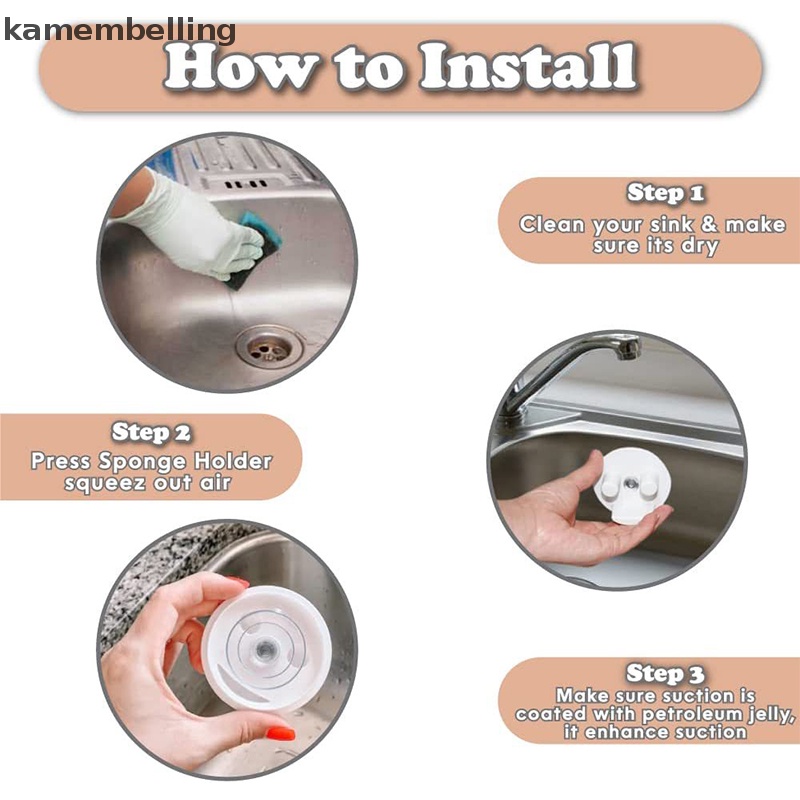 Giá Đỡ Bọt Biển Rửa Chén Hình Mặt Cười Có Giác Hút Tiện Dụng