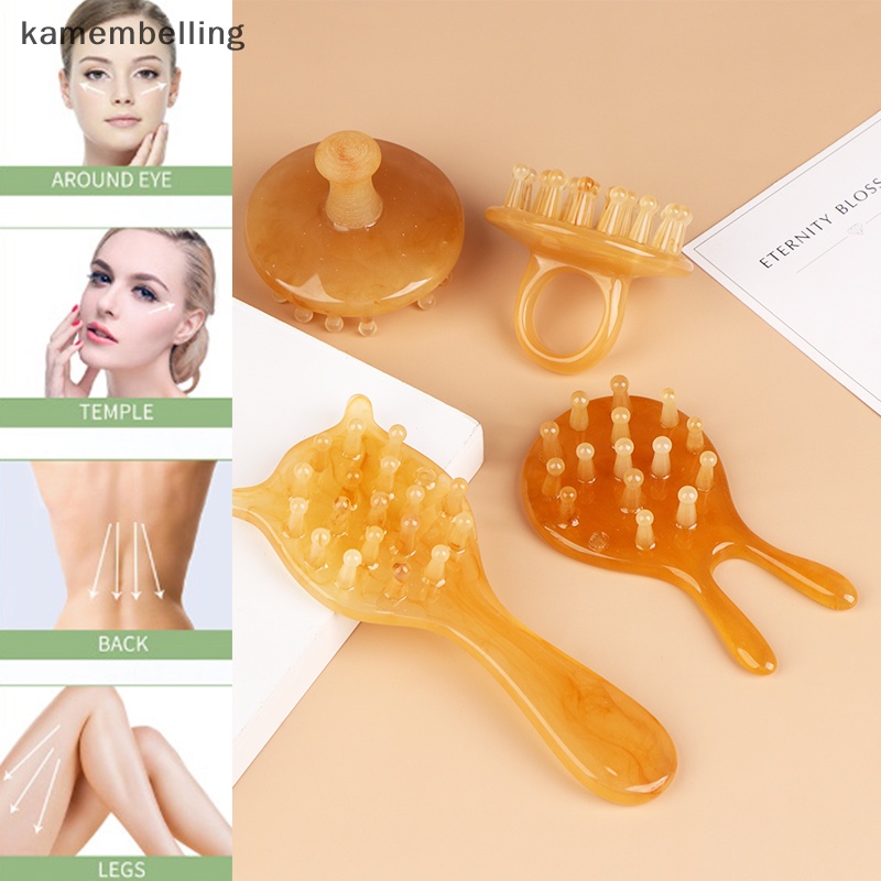 Lược Chải Tóc Mát Xa Da Đầu Bằng Nhựa resin Tự Nhiên kamembelling