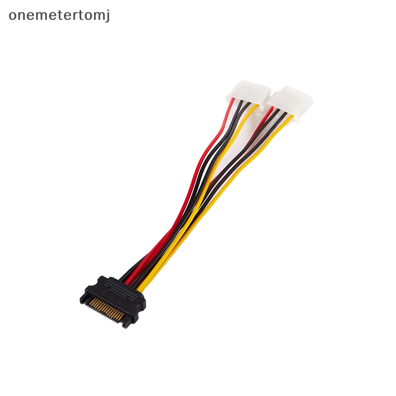 Cáp Mở Rộng Nguồn onemetertomj 20 / 30cm SATA 4pin Male Sang Molex IDE Dual Big 4pin Female Cho Ổ Cứng HDD EN