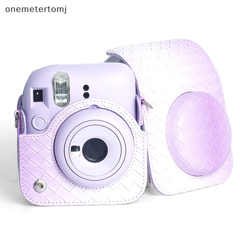 1 Túi Da PU Bảo Vệ Máy Ảnh Lấy Liền onemetertomj Dành Cho Instax Mini 12