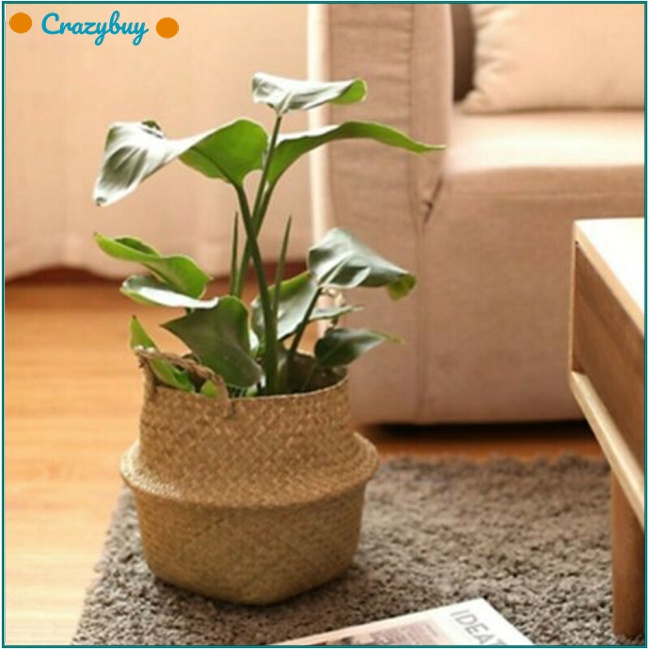 Cr Giỏ Đựng Hoa / Quần Áo Bẩn Đường Kính Giữa 11cm Màu Sắc Tự Nhiên