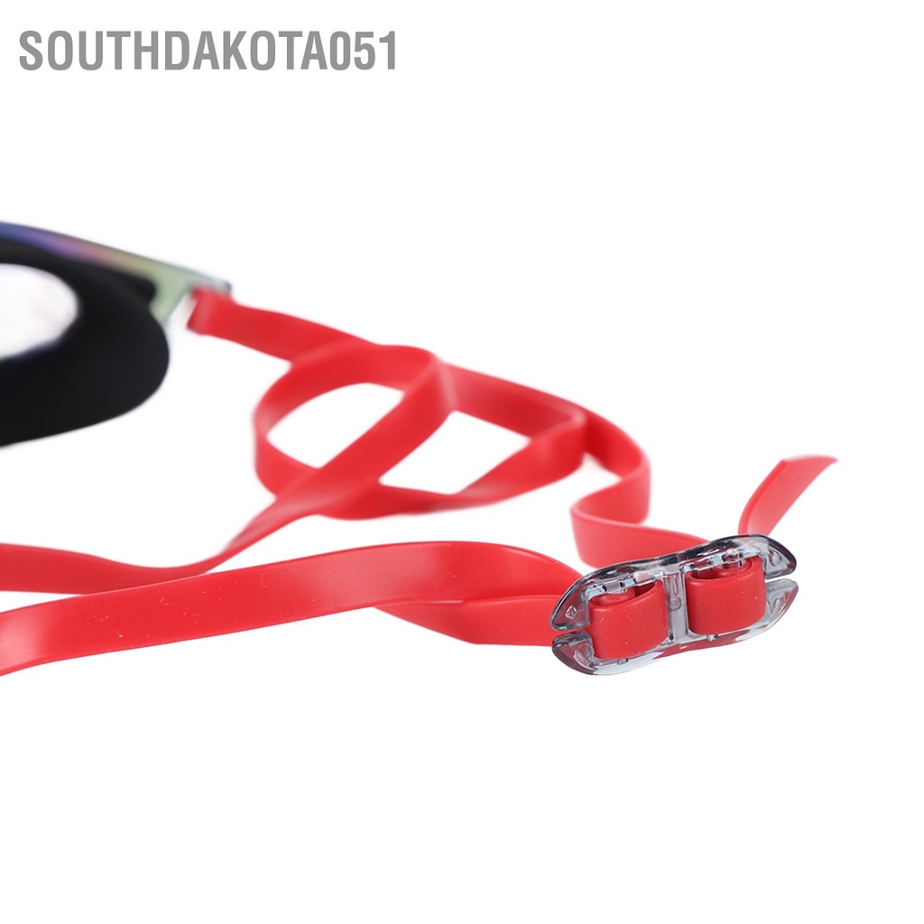 Southdakota051 Kính bơi dành cho người lớn Không rò rỉ Bảo vệ khỏi tia cực tím đua Ống kính độ nét cao