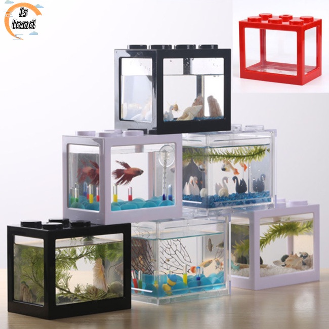 [IS] Bể Cá Mini Superposed Cho Bể Cá Rumble Fish Marimo Spider Marimo (Không Có Ánh Sáng)