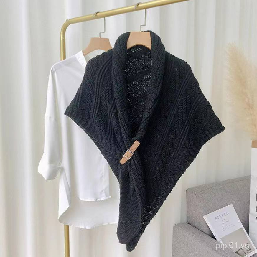 Khóa Cài Khăn Choàng Cổ Bằng Len Hình Tam Giác Thời Trang Dễ Phối Đồ cxb Pici01.vn5.10