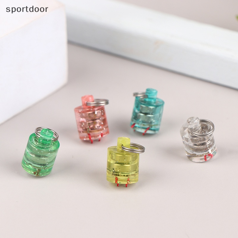 1 Mồi Câu Cá Hình Trụ Có Đèn LED Mini