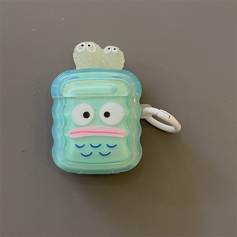 Vỏ Bảo Vệ Hộp Sạc Tai Nghe AirPods Pro 2 1 2 3 Pro Bằng TPU Hình Quái Vật Phát Sáng Dễ Thương