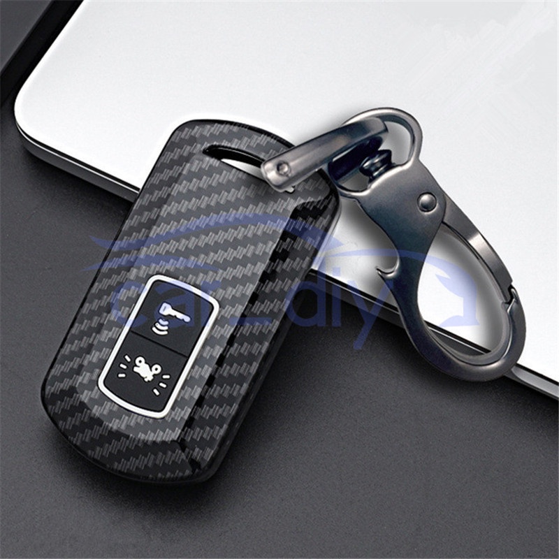 Vỏ Bọc Chìa Khóa Điều Khiển Từ Xa Bằng Silicon Sợi Carbon Kèm Móc Khóa Cho Honda PCX PCX125 PCX150 X-ADV Vision Vario NS110R Scoopy SH300