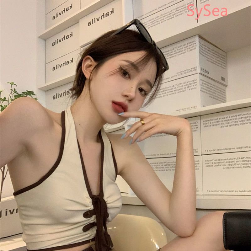 Áo Hai Dây Rút Dây Thiết Kế Quyến Rũ Cho Nữ