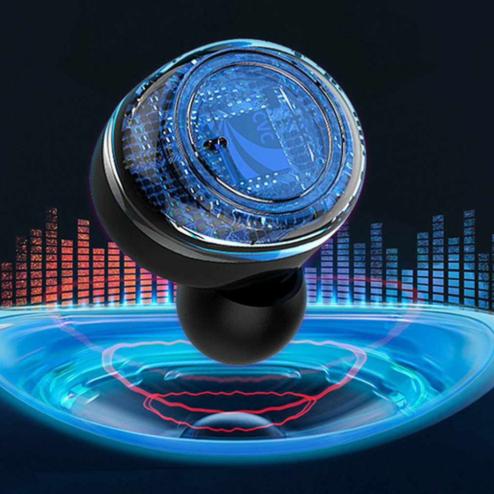 Wireless Earbuds Mini In-Ear Touch Control Sport Headset Stereo Bass Microphone Music Earphones For Smartphones [Q/2]