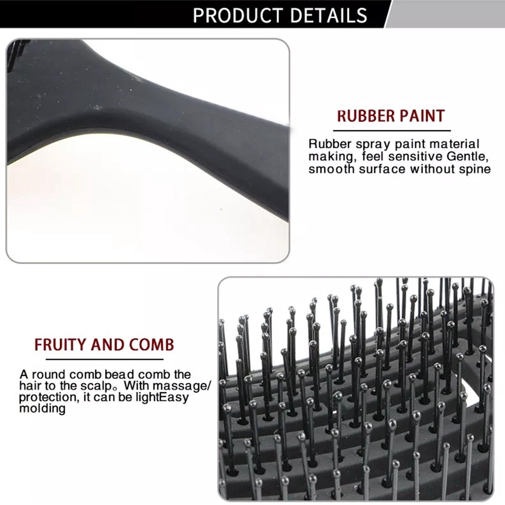 Lược Chải Tóc Massage Da Đầu Bằng Nylon Cho Salon X4R4