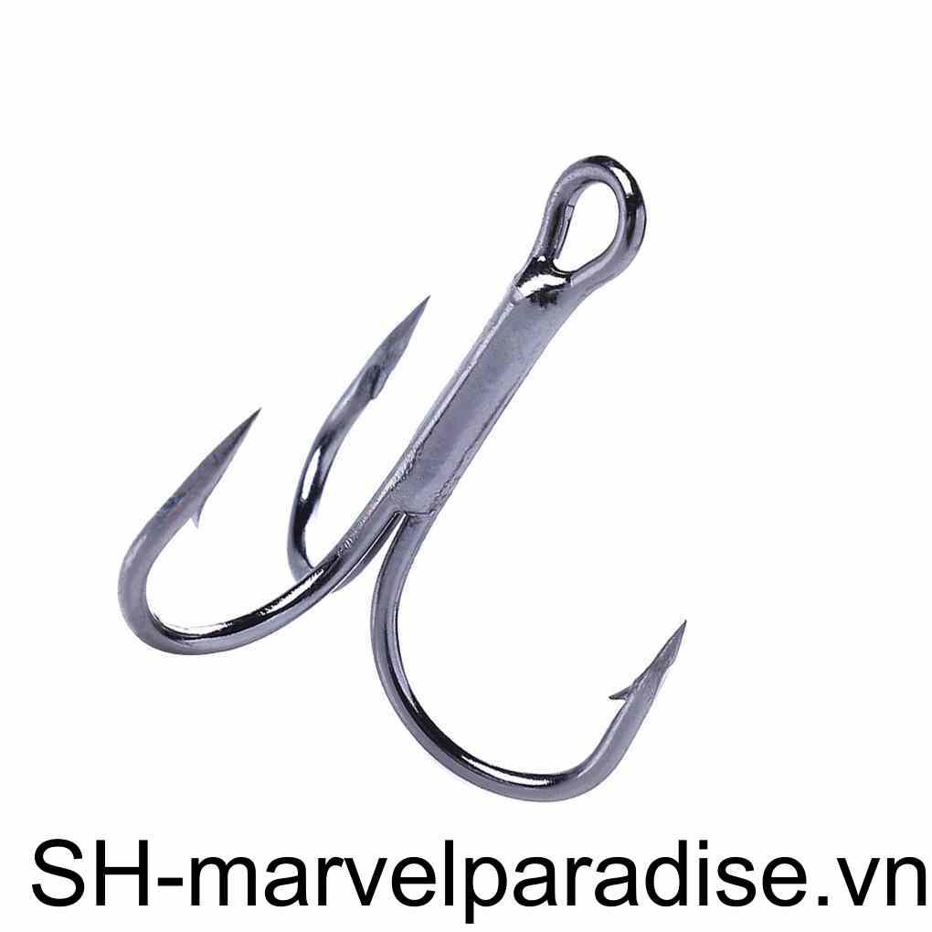 Bộ 20 Móc Khóa 3 Móng Vuốt 4 / 4 Inch# 6# 8# 10# Móc Câu Cá Đầu Tròn Có Thể Uốn Cong Chắc Chắn