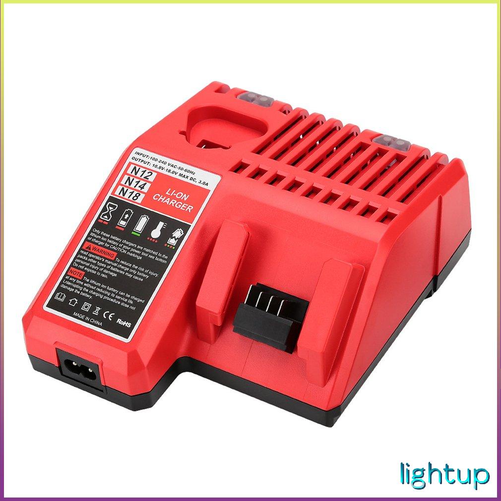 Sạc Kép Thay Thế Chuyên Nghiệp Thiết Thực An Toàn Di Động Nguồn Điện Adapter Dây Cho Milwaukees M12 M18 [Y/14]