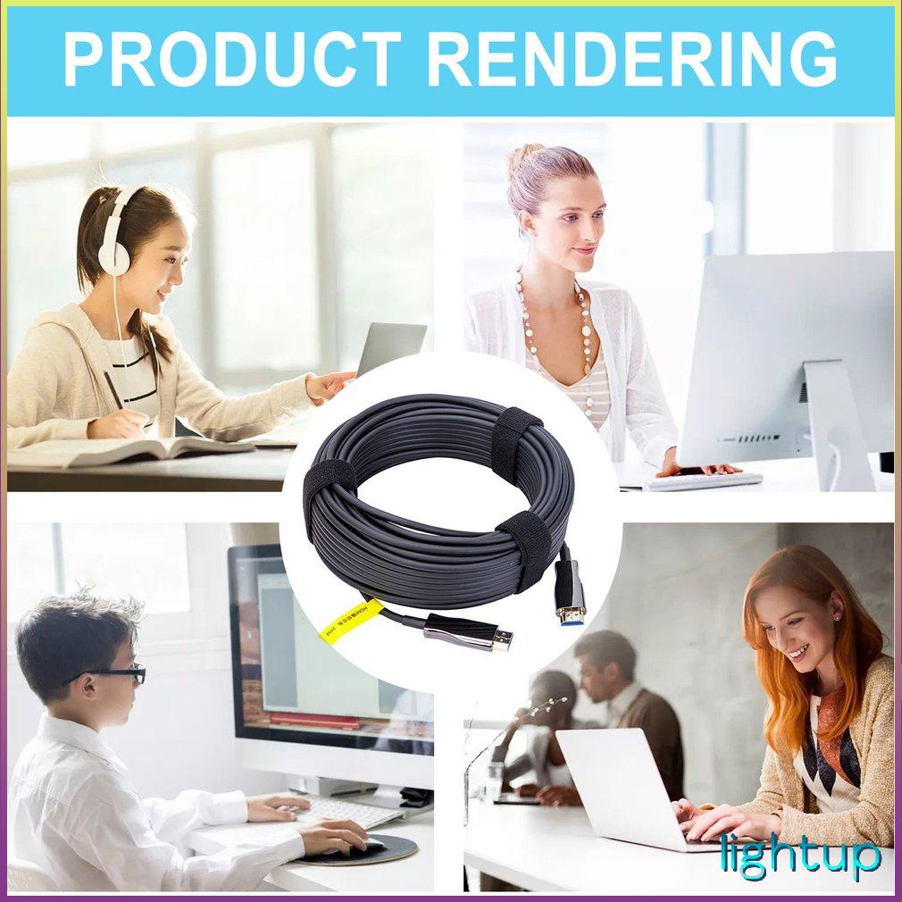 Cáp Quang 20M Dữ Liệu Sợi Tương Thích Hdmi Hỗ Trợ Dây Độ Nét Cao 2.0 4K@60Hz BB
